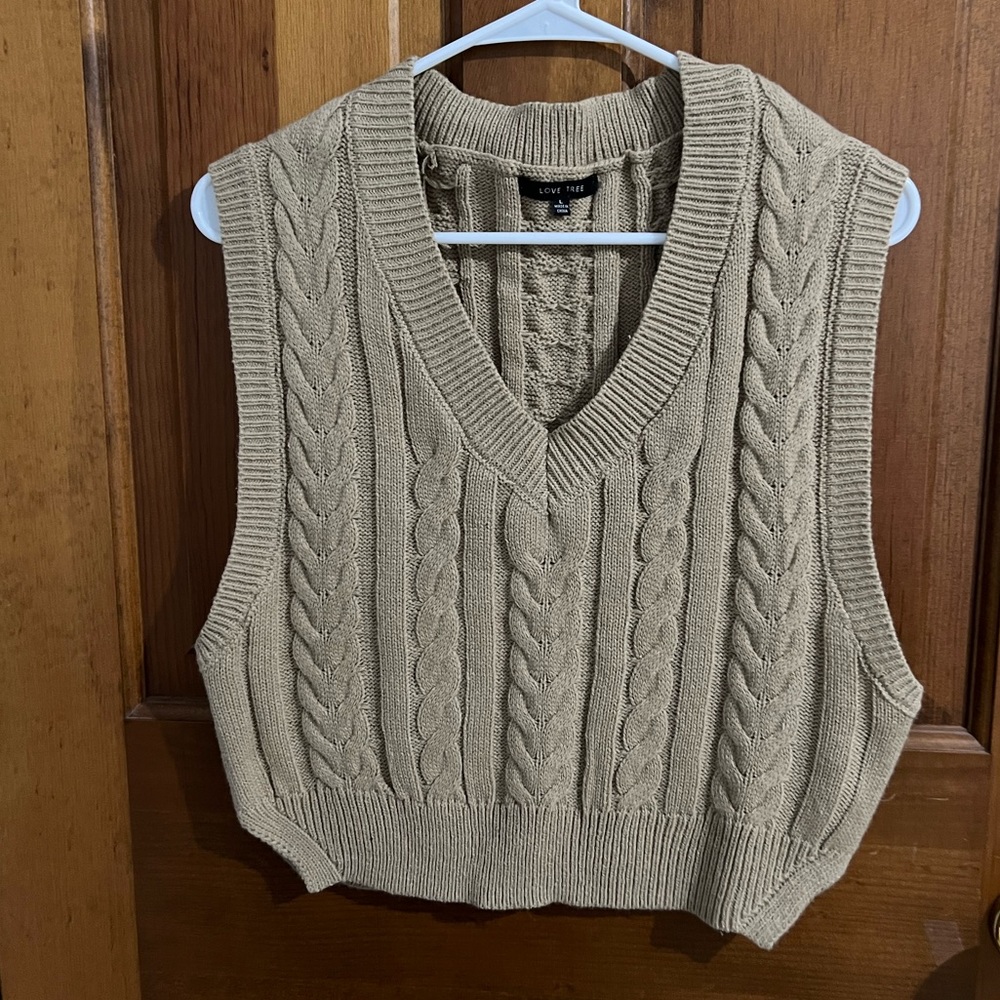 Brown Sweater Tank